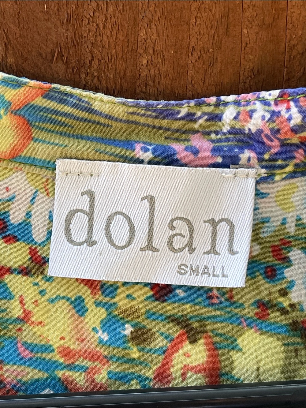 Anthropologie DOLAN Flowering Pastures 100% Silk Cottagecore Garden Blouse Sz S - Picture 3 of 8